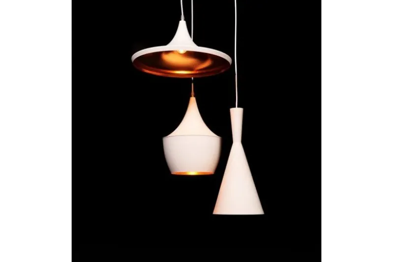 Lampadario a sospensione stile industriale Foggi W3 Bianco