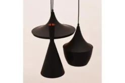 Lampadario a sospensione stile industriale Foggi W3 Nero