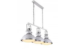 Lampadario a sospensione stile industriale vintage BATORE W3 Bianco