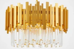 LAMPADARIO CLASSICO IN CRISTALLO ORO FERA D50