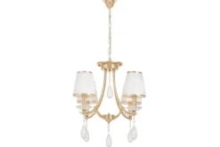 Lampadario classico oro e cristalli DOMINNI W4