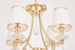 Lampadario classico oro e cristalli DOMINNI W4