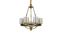 Lampadario color ottone SANTINI W7