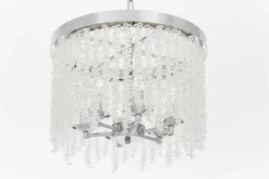 Lampadario con cristalli moderno cromo BALMENA D40