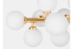 Lampadario con ramo 16 sfere in vetro oro caldo PETRICA W16