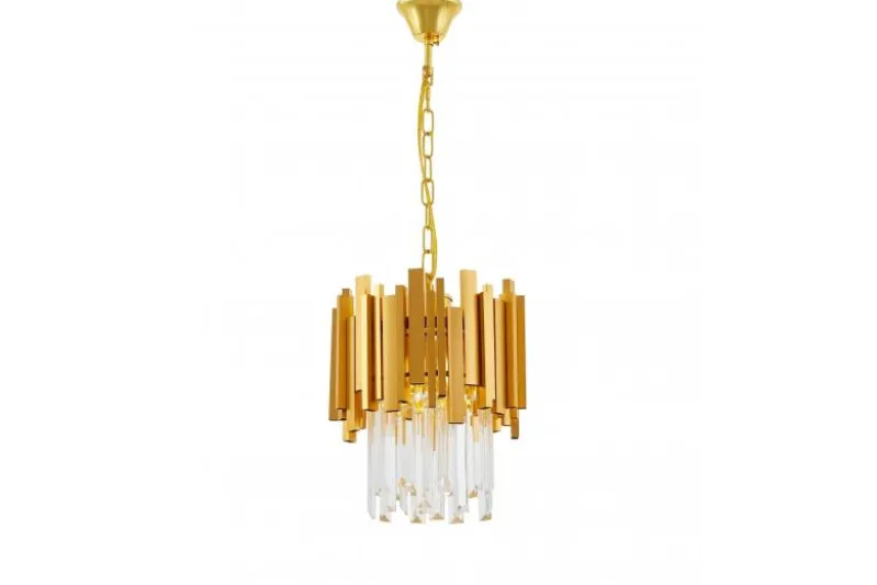 LAMPADARIO CRISTALLO CLASSICO ORO FERA D25