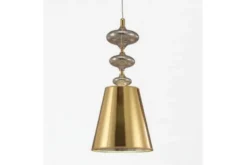 Lampadario design a sospensione colore oro