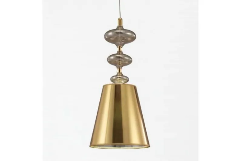 Lampadario design a sospensione colore oro