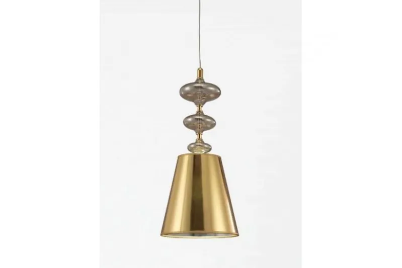 Lampadario design a sospensione colore oro