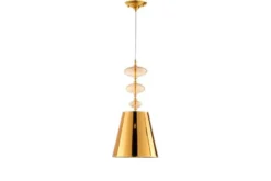 Lampadario design a sospensione colore oro