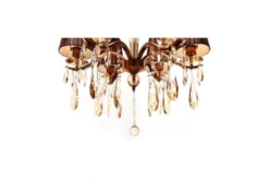 Lampadario di cristallo Alessia W6 Ottone