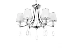 Lampadario di cristallo Dominni W6 Cromato