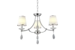 Lampadario di cristallo Dominni W3 Cromato
