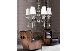 Lampadario di cristallo Federrica W6 Bianco