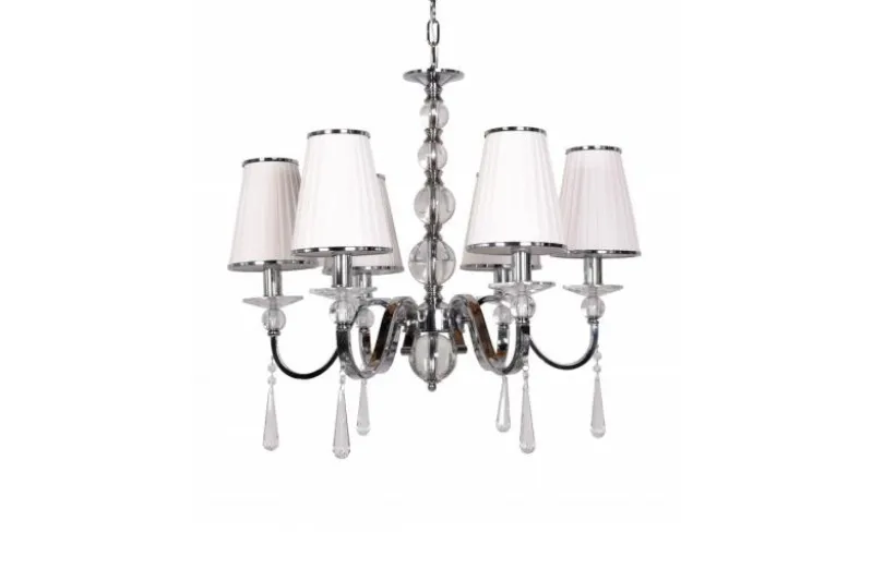 Lampadario di cristallo Federrica W6 Bianco