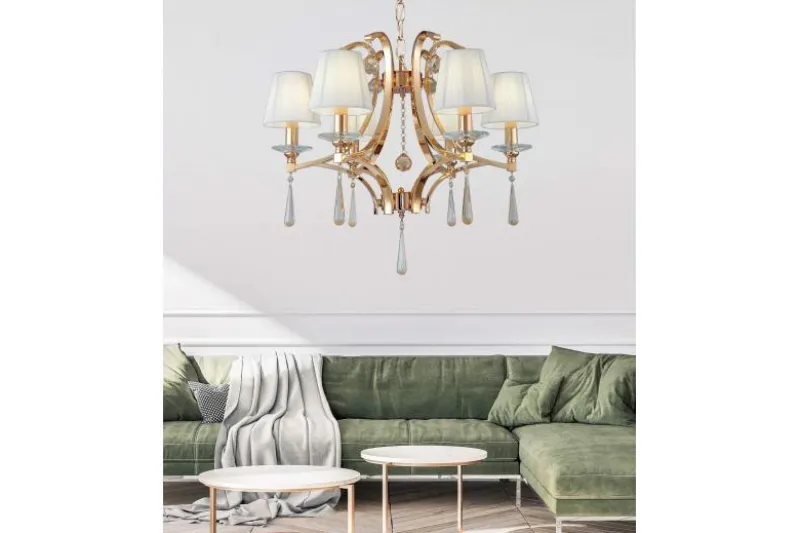 Lampadario di cristallo Venisia W6 Oro