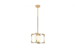 Lampadario di design moderno a sfera in gabbia oro BOSCO W1