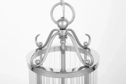 Lampadario di design moderno in metallo cromato e vetro BOSTON W3