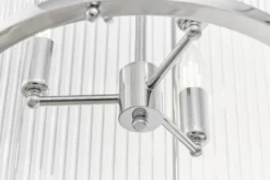 Lampadario di design moderno in metallo cromato e vetro BOSTON W6