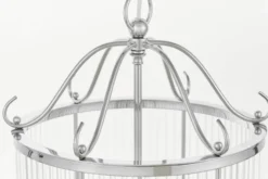 Lampadario di design moderno in metallo cromato e vetro BOSTON W6