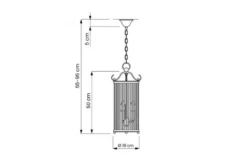 Lampadario di design moderno in ottone e vetro BOSTON W3