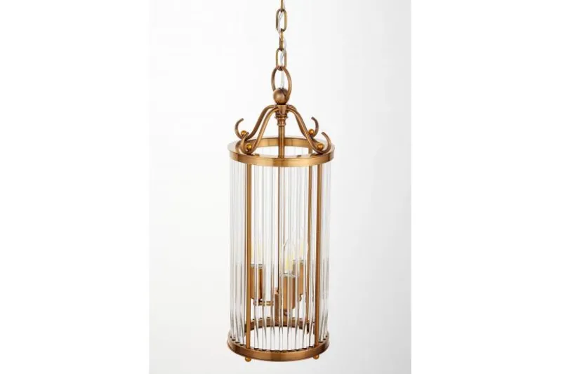 Lampadario di design moderno in ottone e vetro BOSTON W3