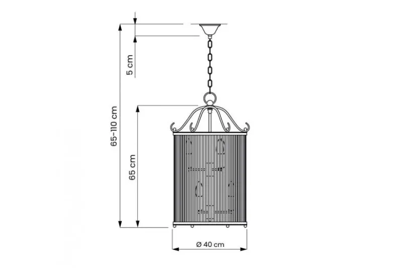 Lampadario di design moderno in ottone e vetro BOSTON W6