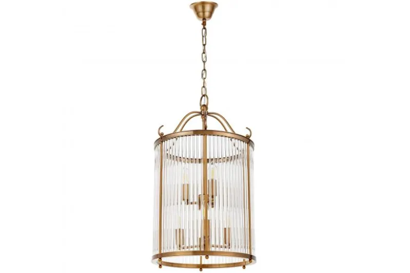 Lampadario di design moderno in ottone e vetro BOSTON W6