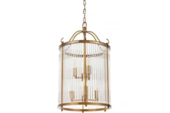 Lampadario di design moderno in ottone e vetro BOSTON W6