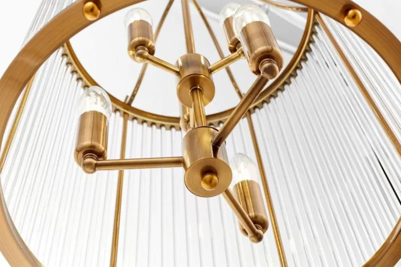 Lampadario di design moderno in ottone e vetro BOSTON W6