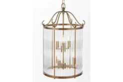 Lampadario di design moderno in ottone e vetro BOSTON W6