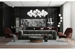 Lampadario di design moderno 40 luci MARSIADA W40 Ottone