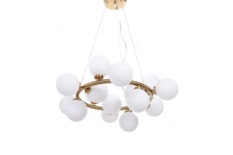 Lampadario di design moderno 15 luci MARSIADA W15 Ottone