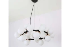 Lampadario di design moderno 25 luci nero e oro caldo MARSIADA W25