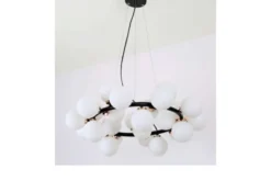 Lampadario di design moderno 25 luci nero e oro caldo MARSIADA W25