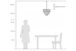 Lampadario di design post moderno di cristallo e metallo nero oro MAZINI D40