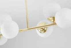 Lampadario dorato a sfera 8 punti luce FINO W8
