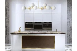 Lampadario dorato a sfera 8 punti luce FINO W8
