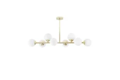 Lampadario dorato a sfera 8 punti luce FINO W8