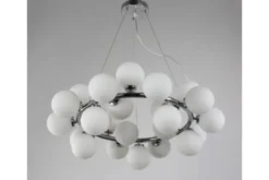 Lampadario 25 luci a sfere in vetro MARSIADA W25 Cromo
