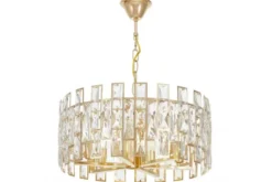 LAMPADARIO MODERNO CRISTALLO ORO FIORINA D50