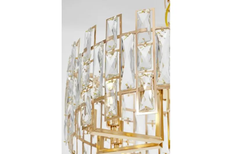LAMPADARIO MODERNO CRISTALLO ORO FIORINA D50
