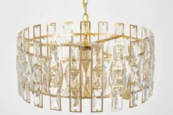 LAMPADARIO MODERNO CRISTALLO ORO FIORINA D50