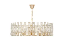 LAMPADARIO MODERNO CRISTALLO ORO FIORINA D80