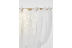 LAMPADARIO MODERNO IN CRISTALLO BIANCO E ORO CAVALINI D50