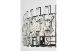 LAMPADARIO MODERNO IN CRISTALLO NERO FIORINA D80