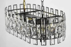 LAMPADARIO MODERNO IN CRISTALLO NERO FIORINA D70 PRO