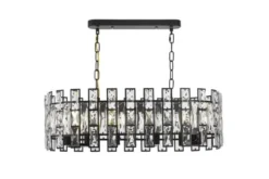 LAMPADARIO MODERNO IN CRISTALLO NERO FIORINA D70 PRO