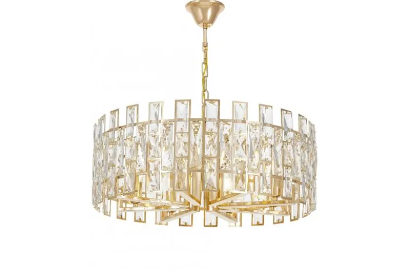 LAMPADARIO MODERNO IN CRISTALLO ORO FIORINA D60