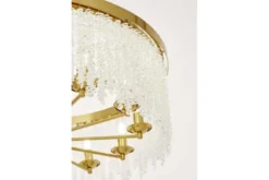 Lampadario ottone moderno con cristalli BALMENA D80